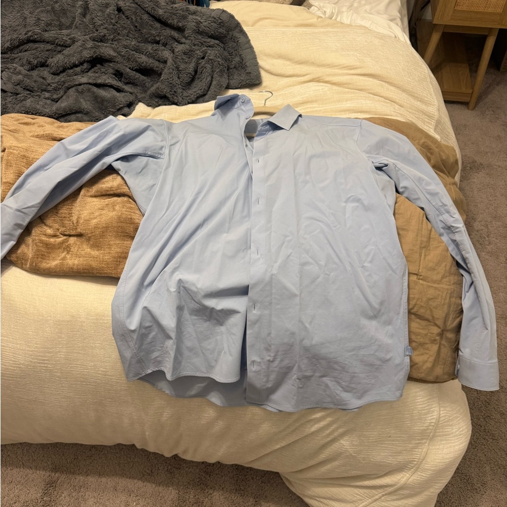 Lululemon Athletica Sky Blue Dress Shirt